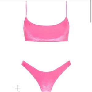 triangl swimwear Hot Pink Minimal Bikini Set